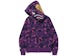 BAPE Purple Camo Shark Full Zip Hoodie