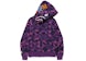 BAPE Purple Camo Shark Full Zip Hoodie